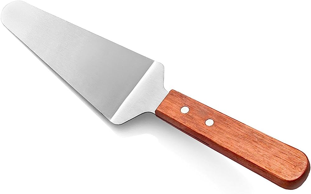 Stainless Steel Cake Slice Server with Wooden Handle